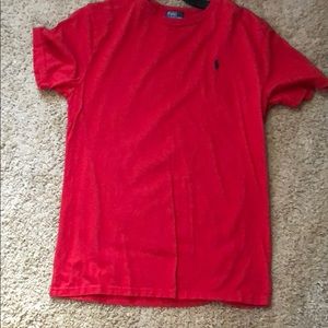 Red polo T-shirt